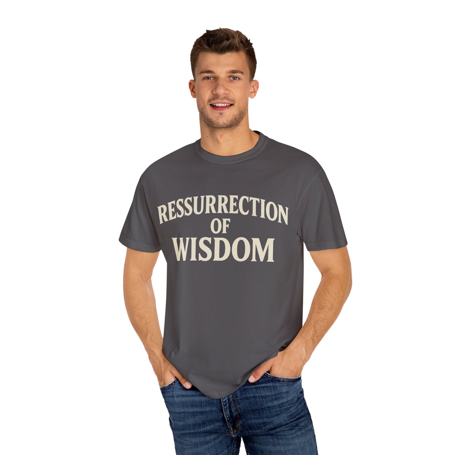Unisex Garment-Dyed T-Shirt - 'Ressurrection of Wisdom' Casual Tee