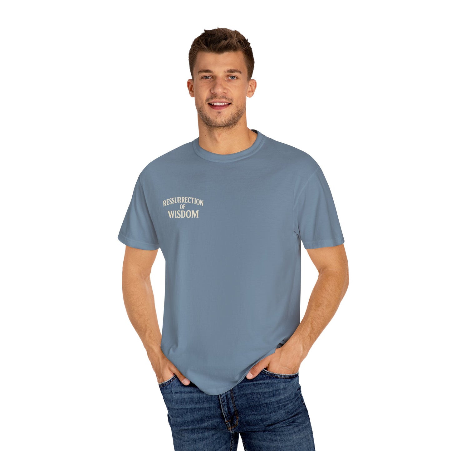 Unisex Garment-Dyed T-Shirt - ROW| Christ is My Firm Foundation