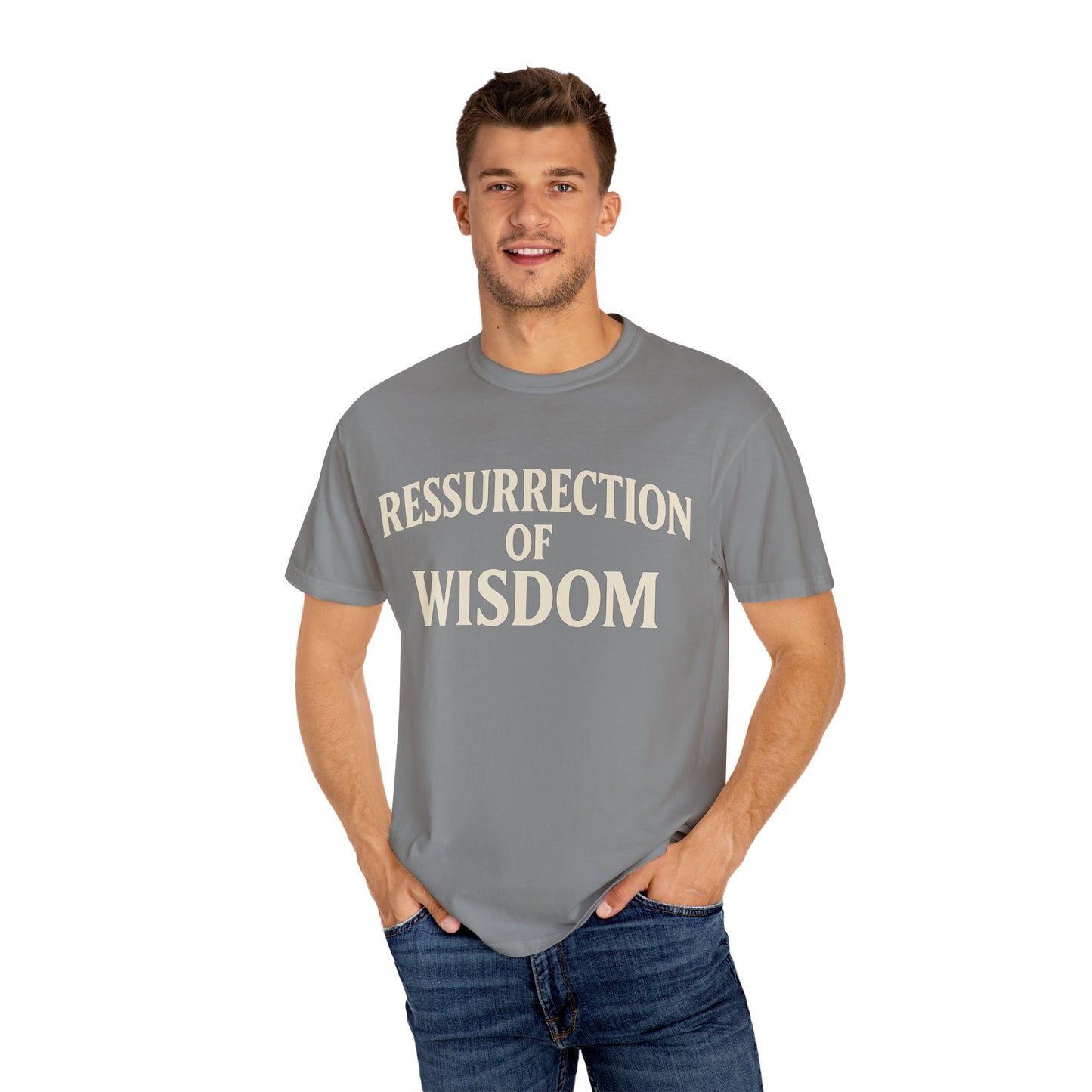 Unisex Garment-Dyed T-Shirt - 'Ressurrection of Wisdom' Casual Tee