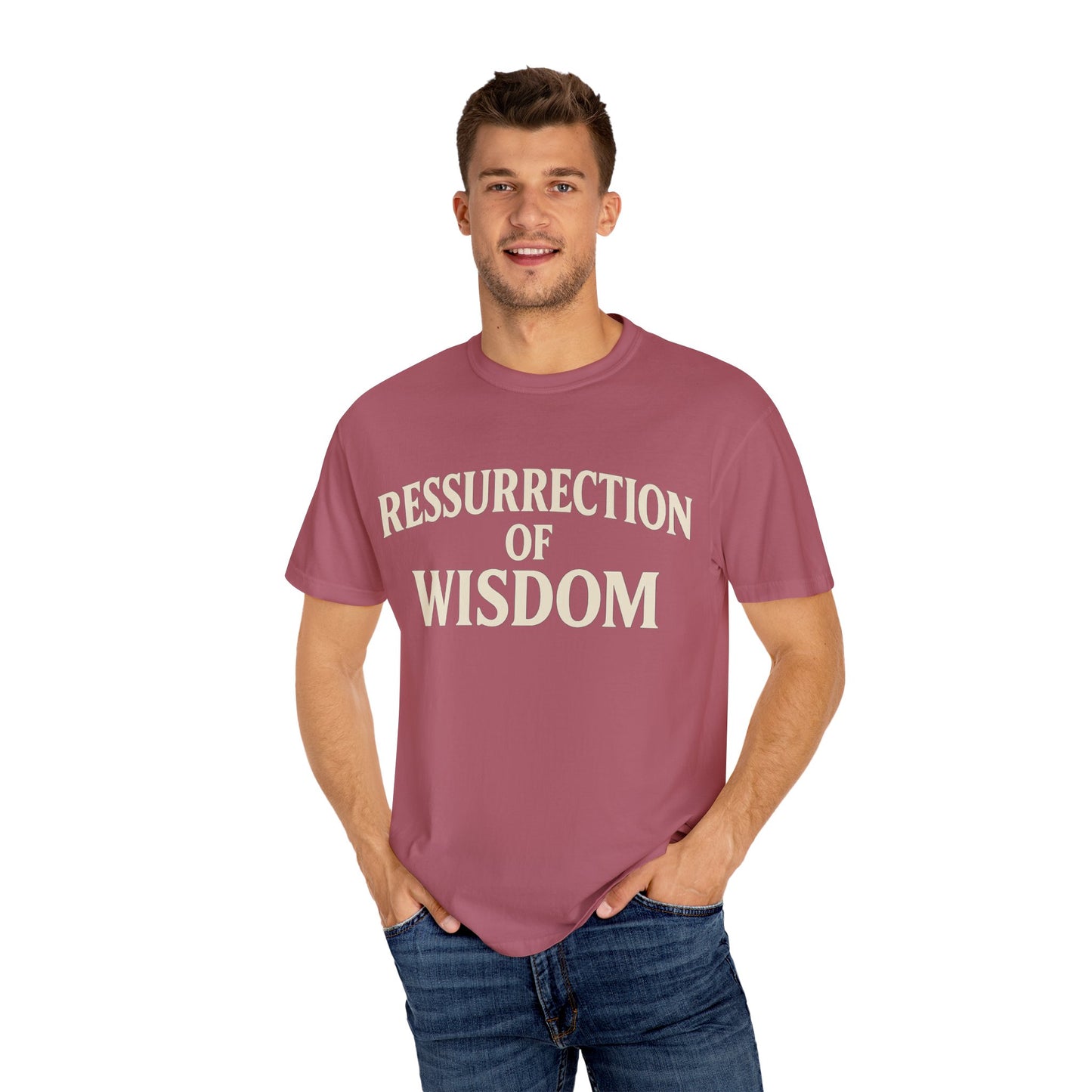 Unisex Garment-Dyed T-Shirt - 'Ressurrection of Wisdom' Casual Tee