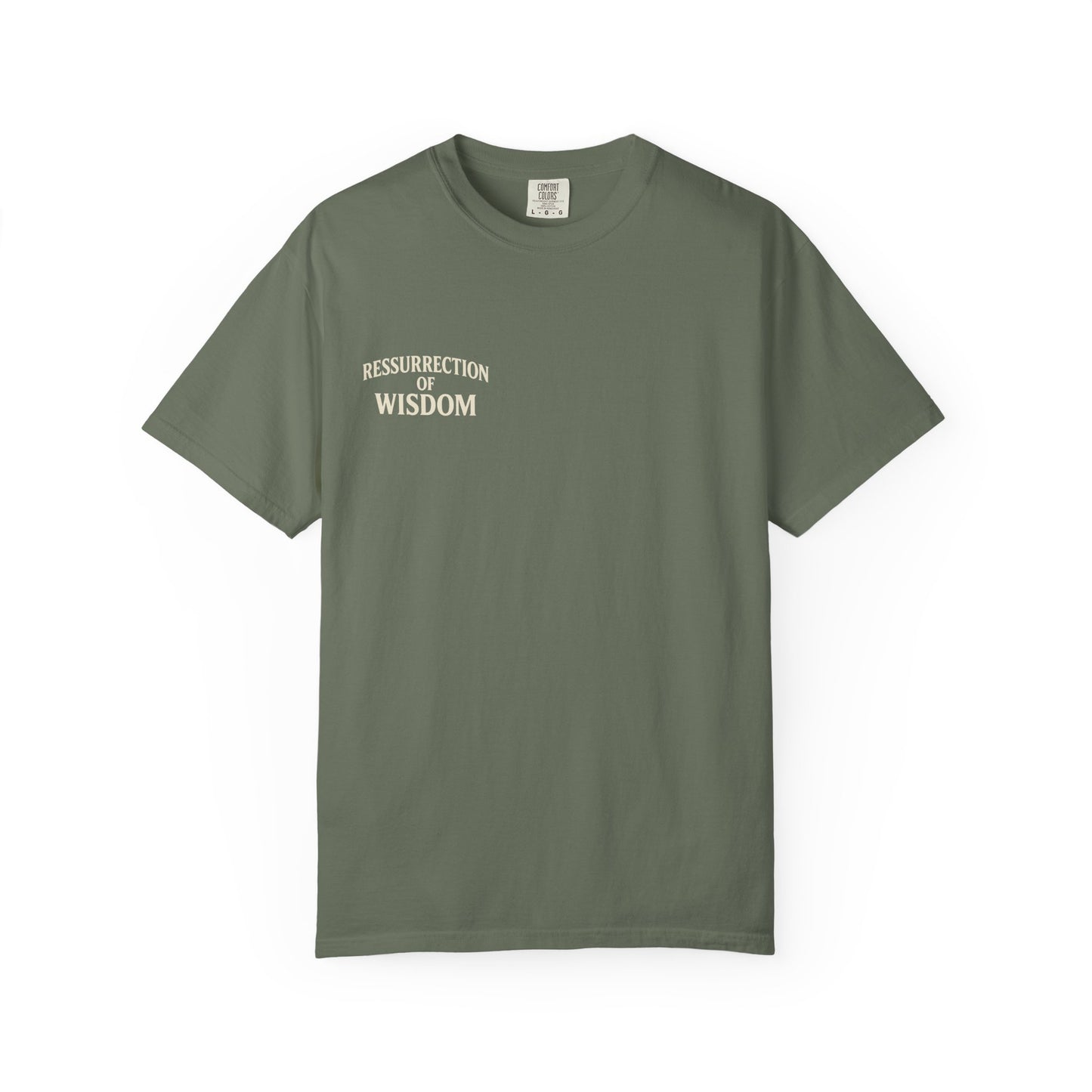 Unisex Garment-Dyed T-Shirt - Resurrection of Wisdom & Armor of God Design