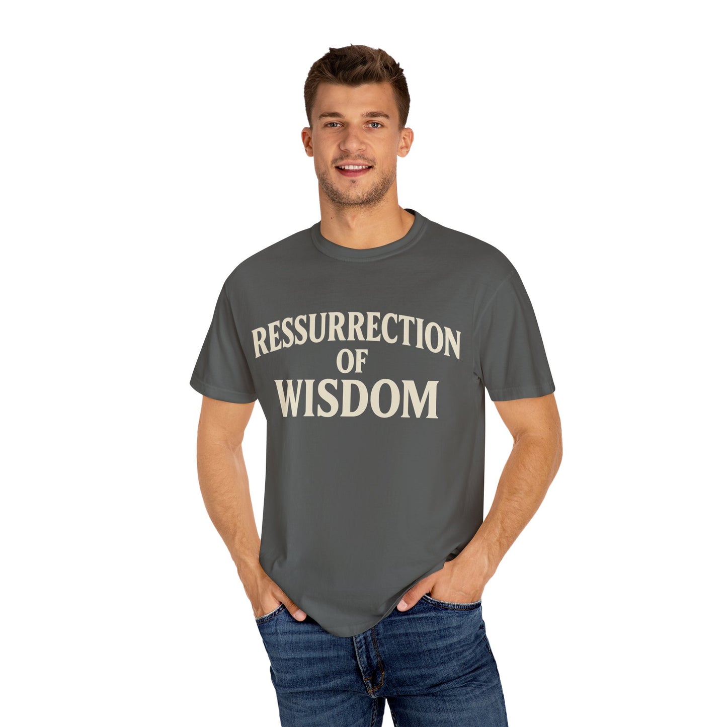 Unisex Garment-Dyed T-Shirt - 'Ressurrection of Wisdom' Casual Tee