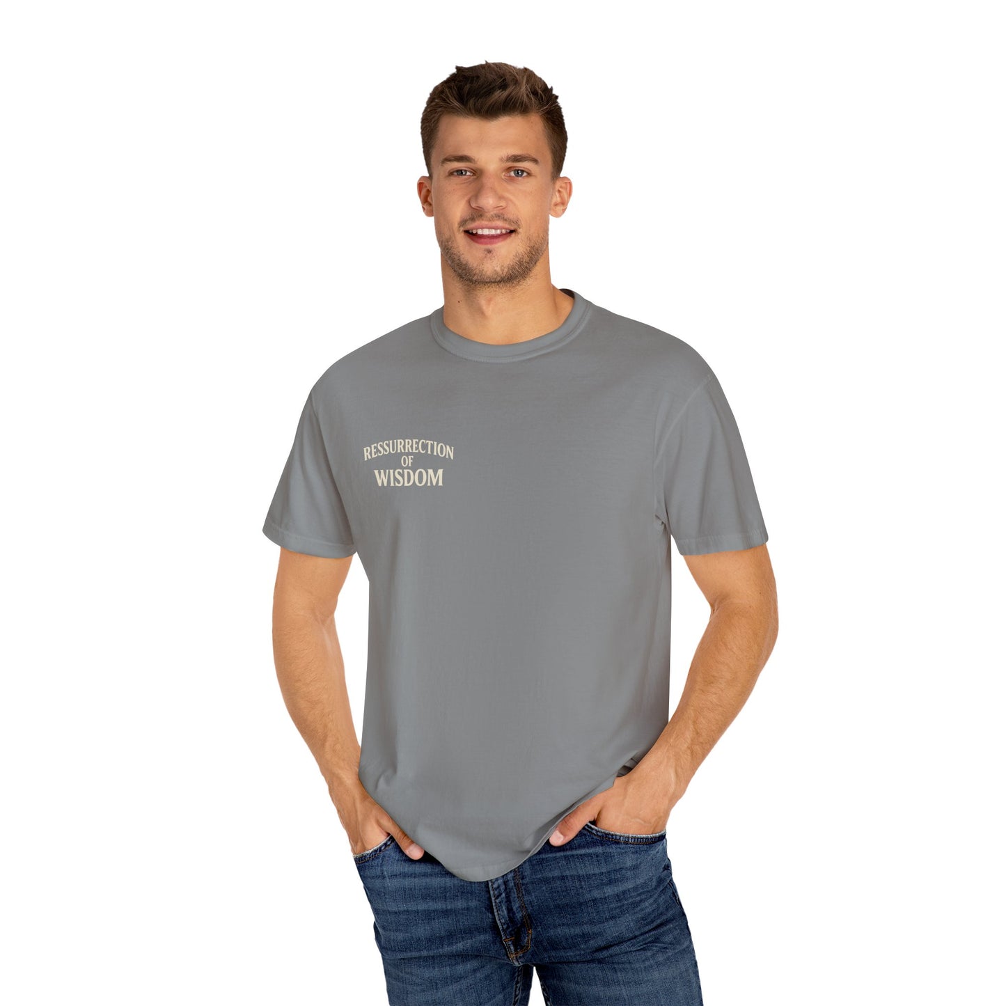 Unisex Garment-Dyed T-Shirt - ROW| Christ is My Firm Foundation