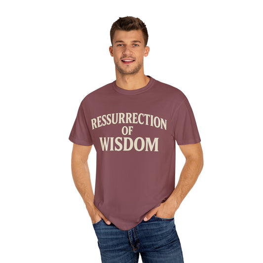 Unisex Garment-Dyed T-Shirt - 'Ressurrection of Wisdom' Casual Tee