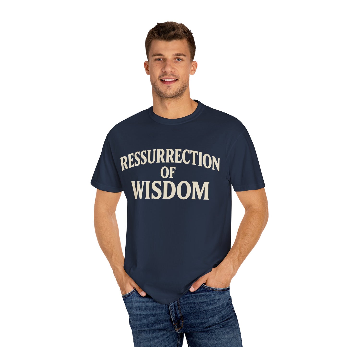 Unisex Garment-Dyed T-Shirt - 'Ressurrection of Wisdom' Casual Tee
