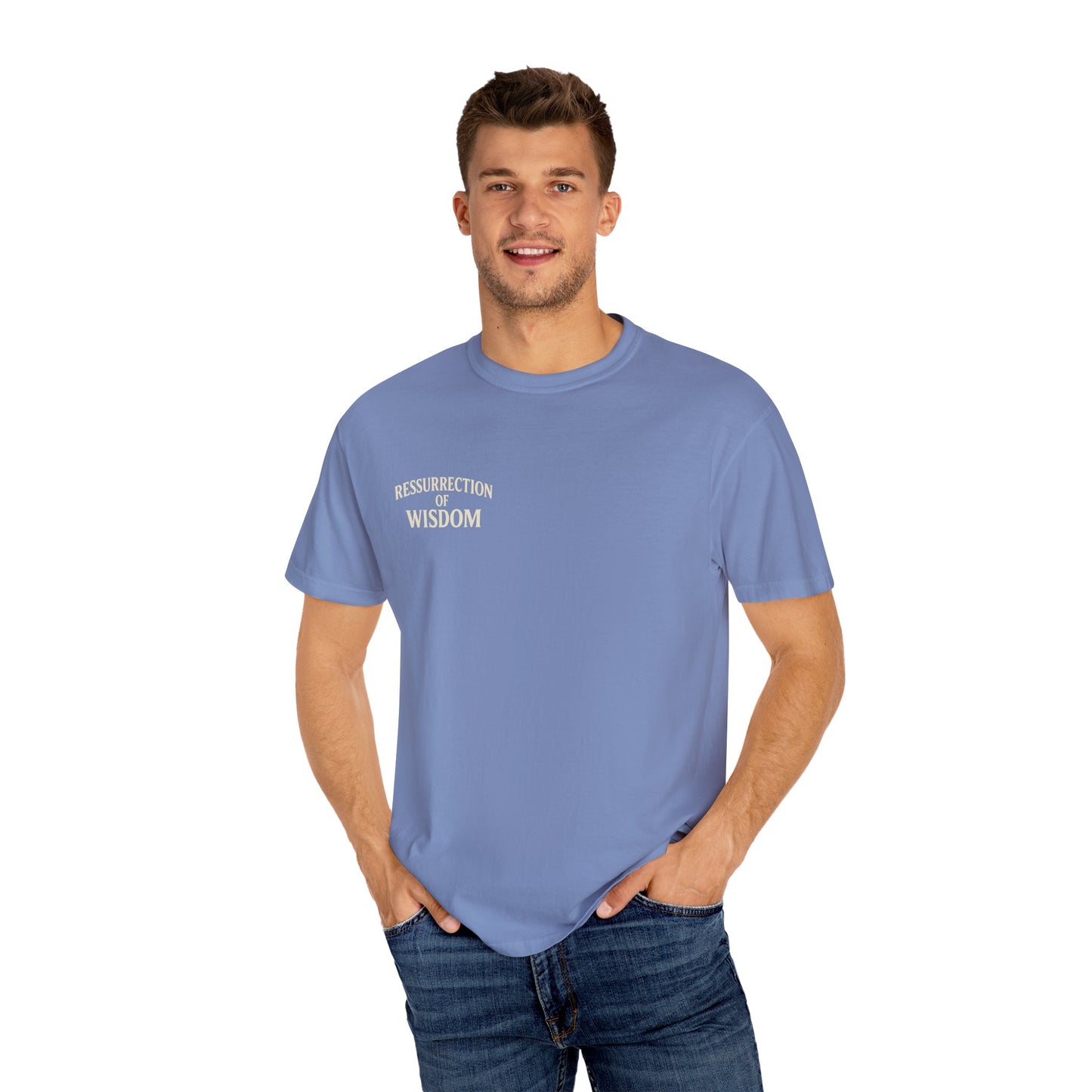 Unisex Garment-Dyed T-Shirt - ROW| Christ is My Firm Foundation