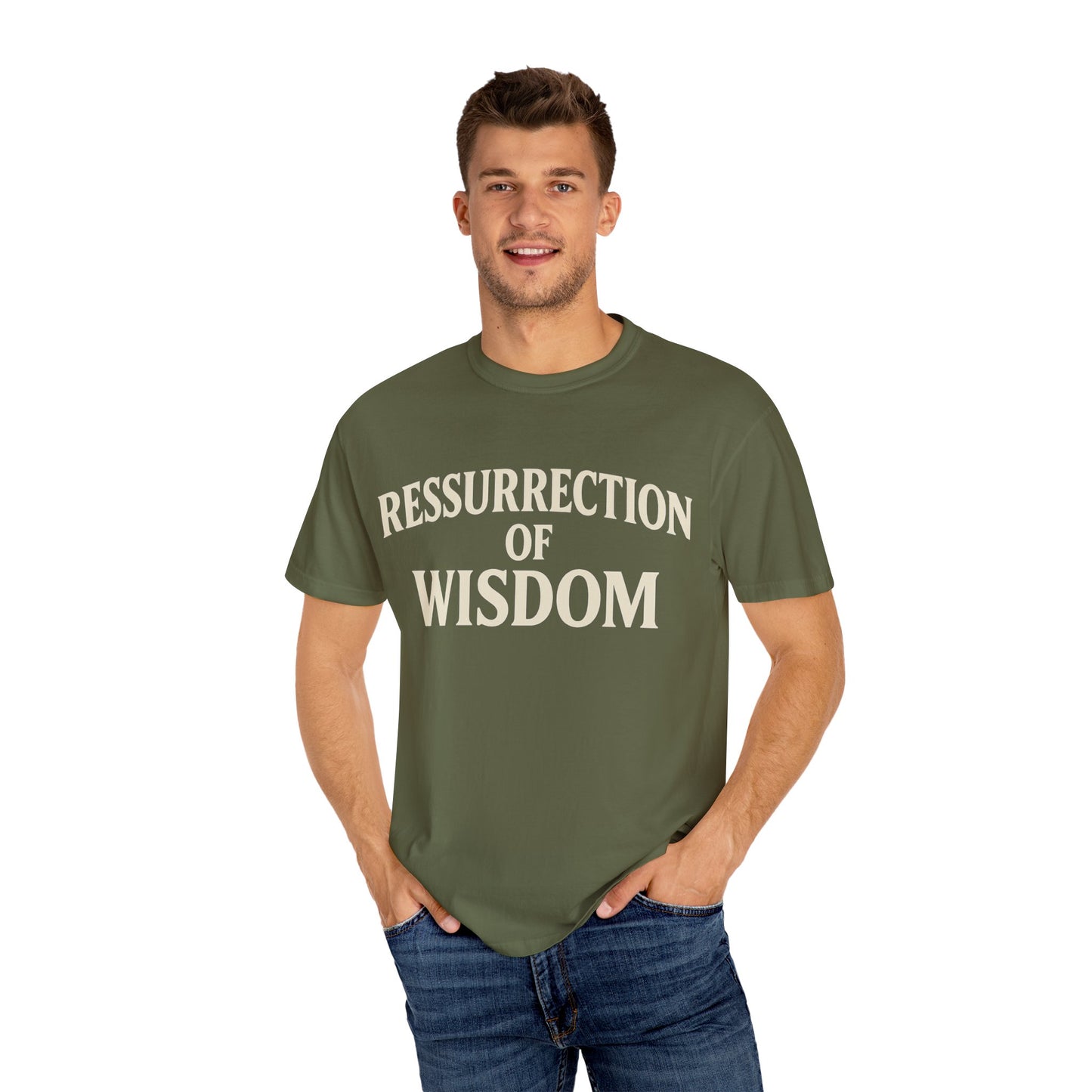 Unisex Garment-Dyed T-Shirt - 'Ressurrection of Wisdom' Casual Tee